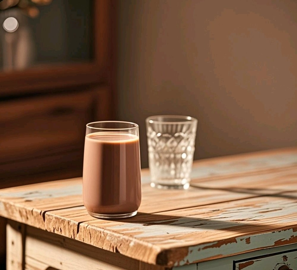 Cocoa flavored modulated milk