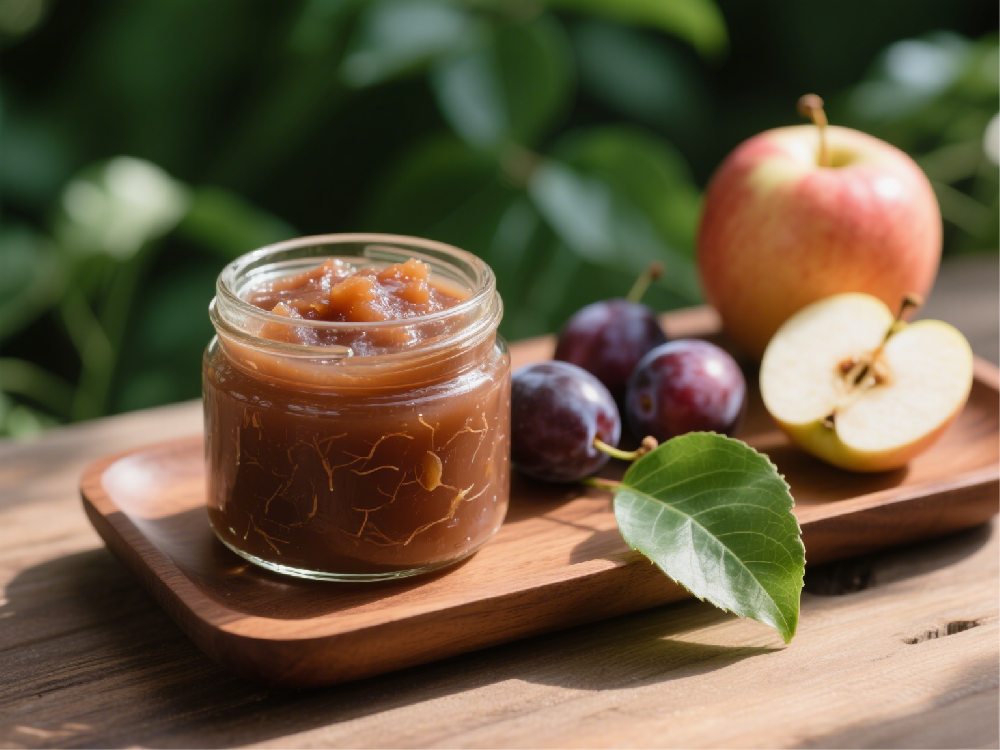 Prune and apple puree