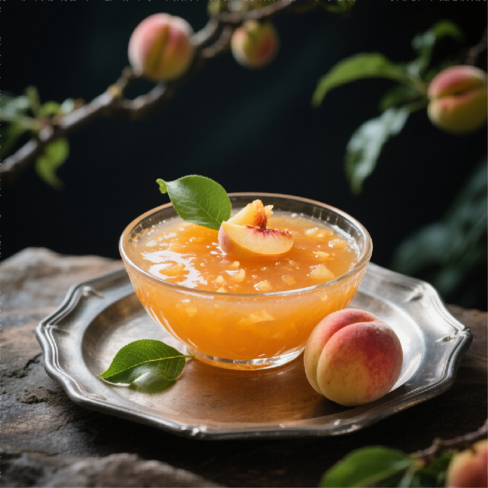 Frozen peach puree