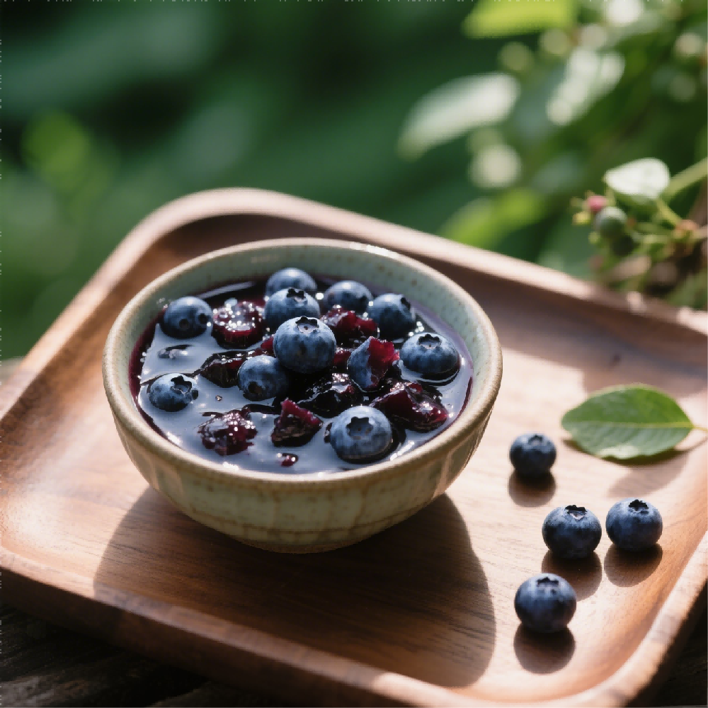 Frozen blueberry puree
